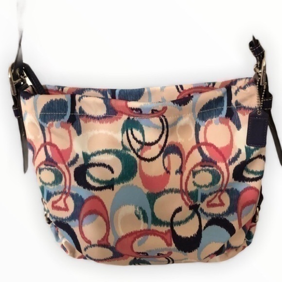 COACH f24941 ikat print duffle shoulder bag